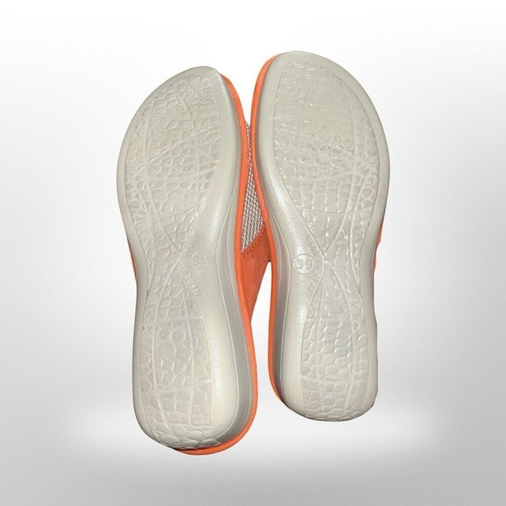 Spring Step Women's Flexus Pascalle Slide Sandal Orange Nubuck/Beige 39 US 8.5 - Picture 6 of 7